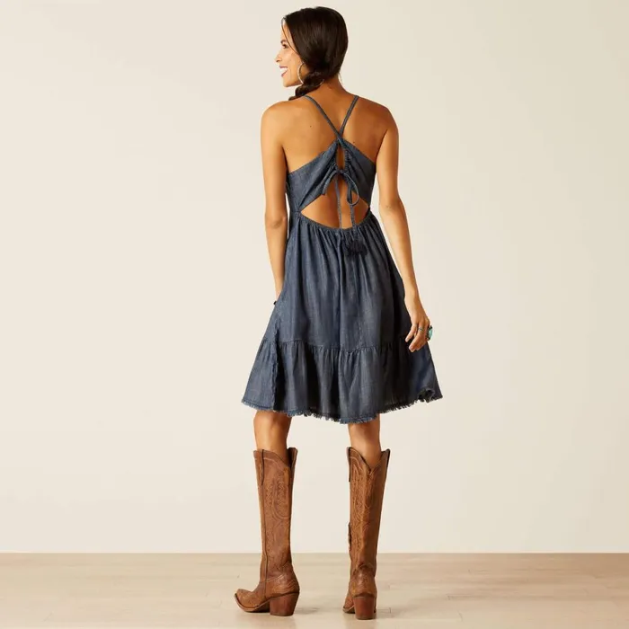 Calico Dress Indigo Rinse Women Ariat Dresses and Skirts Calico Dress Indigo Rinse Women Ariat Dresses and Skirts