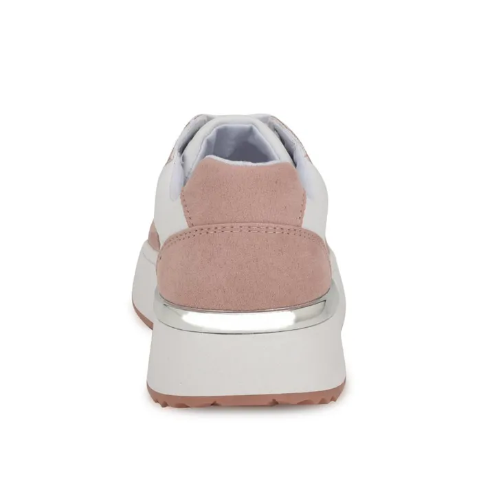 Calpha Laceup Sneakers Whitepink Women Nine West Sneakers