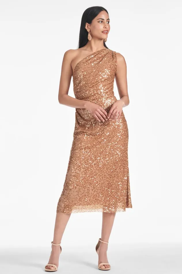 Carmen Dress 8211 Honey Women Sachin and Babi One Shoulder