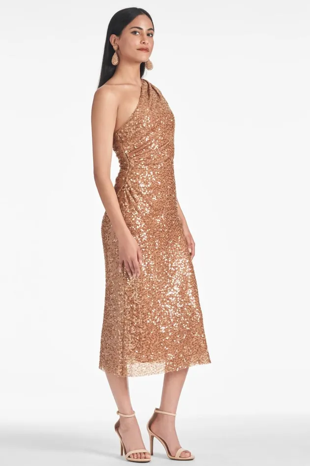 Carmen Dress 8211 Honey Women Sachin and Babi One Shoulder