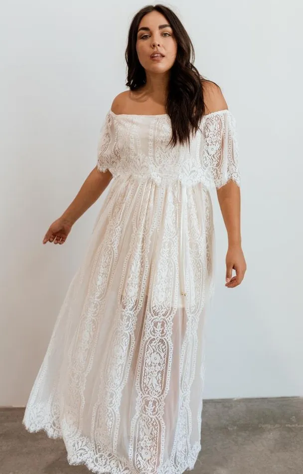 Caroline Lace Maxi Dress Off White Women Baltic Born Bridal Caroline Lace Maxi Dress Off White Women Baltic Born Bridal