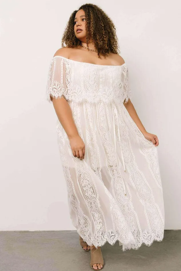 Caroline Lace Maxi Dress Off White Women Baltic Born Bridal Caroline Lace Maxi Dress Off White Women Baltic Born Bridal