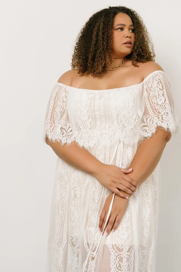 Caroline Lace Maxi Dress Off White Women Baltic Born Bridal Caroline Lace Maxi Dress Off White Women Baltic Born Bridal