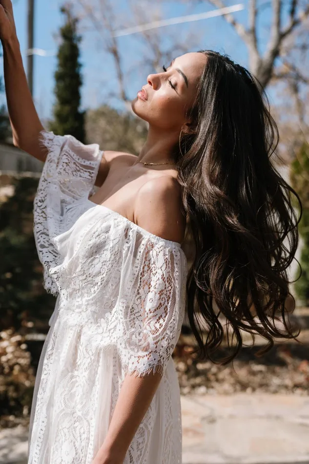 Caroline Lace Maxi Dress Off White Women Baltic Born Bridal Caroline Lace Maxi Dress Off White Women Baltic Born Bridal