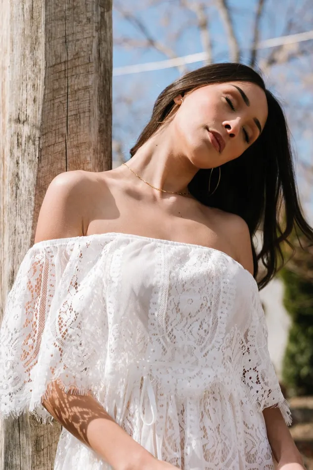 Caroline Lace Maxi Dress Off White Women Baltic Born Bridal Caroline Lace Maxi Dress Off White Women Baltic Born Bridal