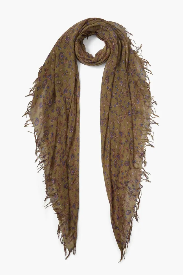 Cashmere And Silk Scarf Grass Roots Paisley Women Chan Luu Scarves