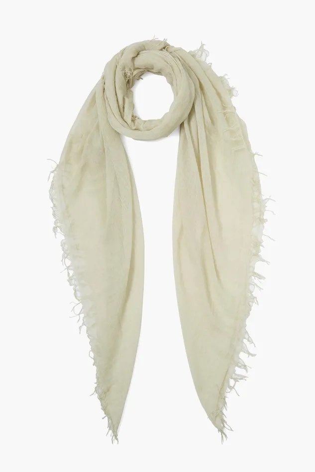 Cashmere And Silk Scarf Light Sage Women Chan Luu Scarves