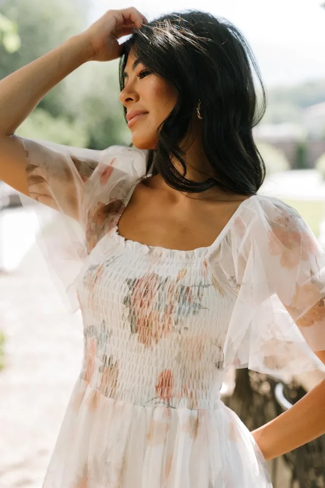 Cassandra Tulle Maxi Dress White Multi Women Baltic Born Bridal Cassandra Tulle Maxi Dress White Multi Women Baltic Born Bridal
