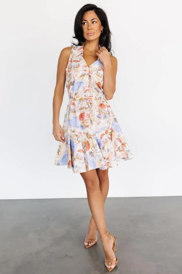 Cassis Short Dress Multi Print Women Baltic Born Short Dresses