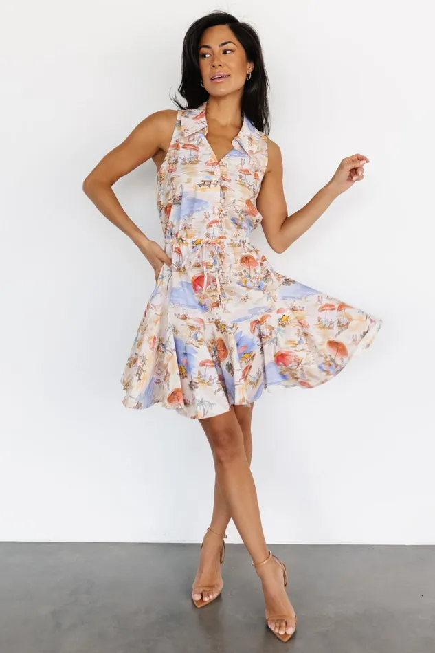 Cassis Short Dress Multi Print Women Baltic Born Short Dresses Cassis Short Dress Multi Print Women Baltic Born Short Dresses