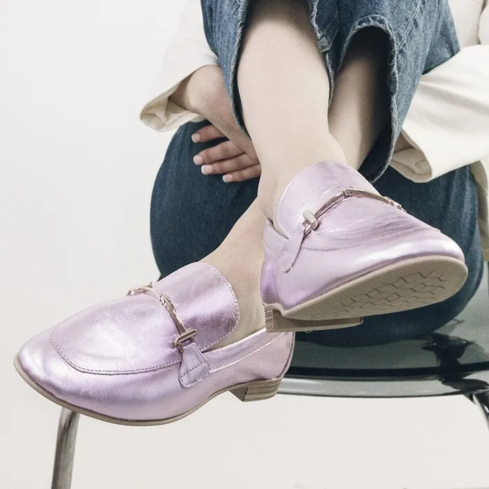 Casual Shoes Women Moda In Pelle Bsoleful BWinnie Lilac Leather