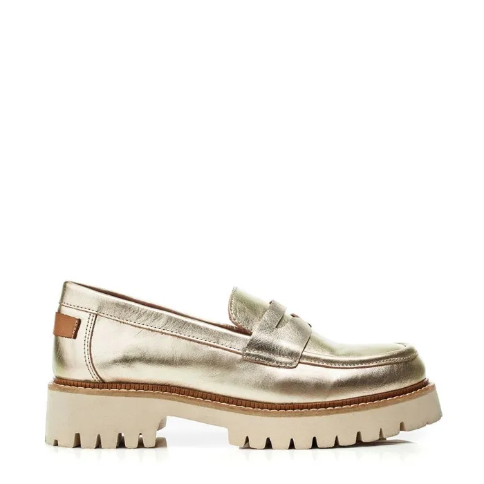 Casual Shoes Women Moda In Pelle Bsoleful BWinston Gold Leather