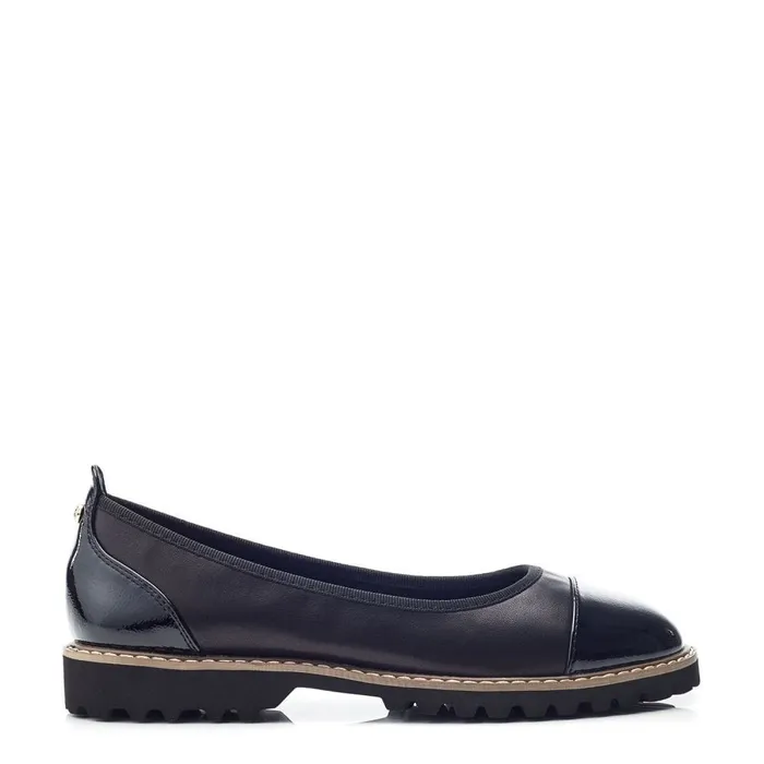 Casual Shoes Women Moda In Pelle Egleton Black Leather