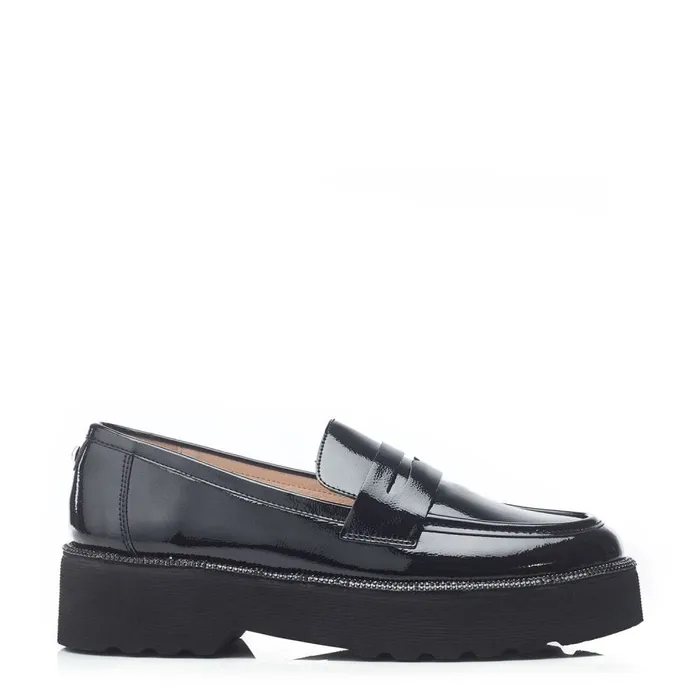 Casual Shoes Women Moda In Pelle Elleah Black Patent