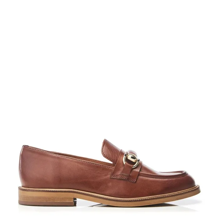 Casual Shoes Women Moda In Pelle Emmalia Tan Leather