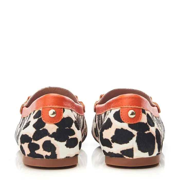 Casual Shoes Women Moda In Pelle Famina Leopard Print Pony