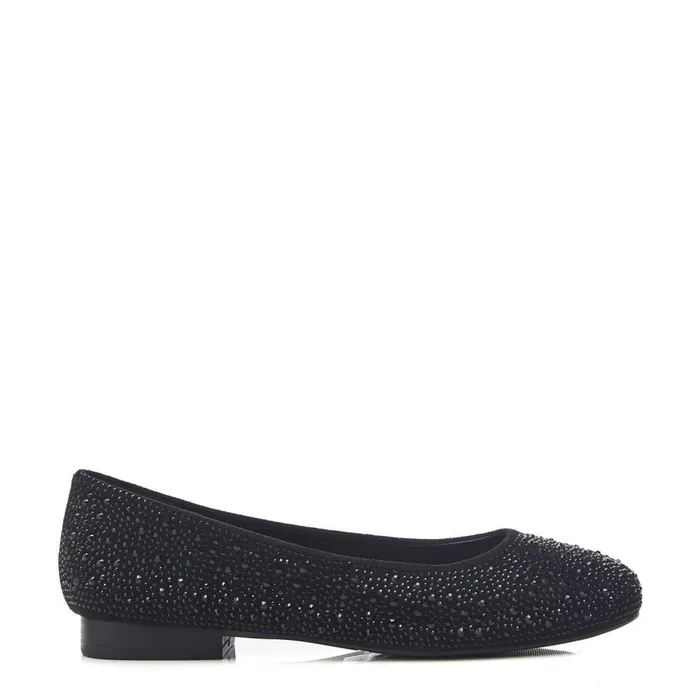 Casual Shoes Women Moda In Pelle Hera Jet Black Alcantara