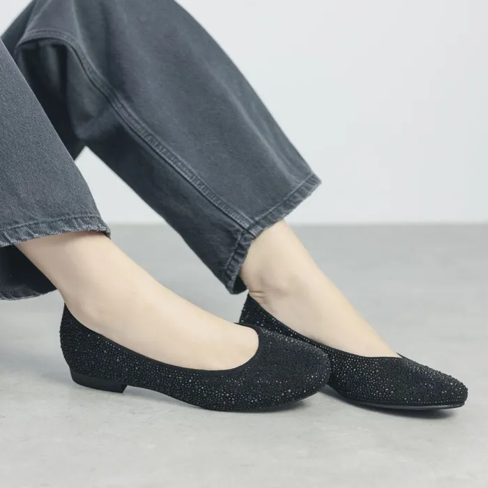 Casual Shoes Women Moda In Pelle Hera Jet Black Alcantara