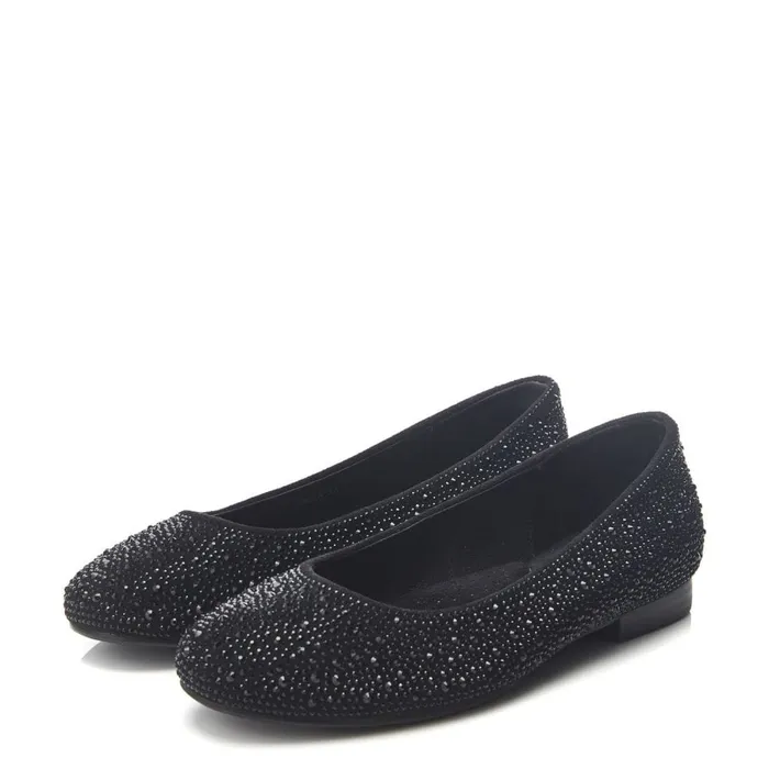 Casual Shoes Women Moda In Pelle Hera Jet Black Alcantara