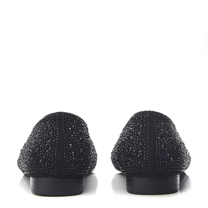 Casual Shoes Women Moda In Pelle Hera Jet Black Alcantara