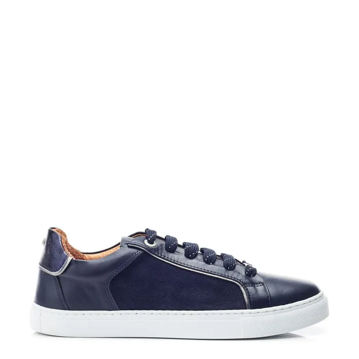 Casual Trainers Women Moda In Pelle Ales Navy Leather
