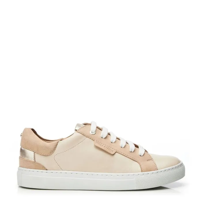 Casual Trainers Women Moda In Pelle Ariba Off White Leather
