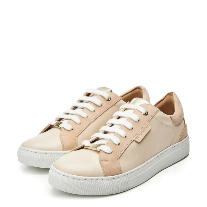 Casual Trainers Women Moda In Pelle Ariba Off White Leather
