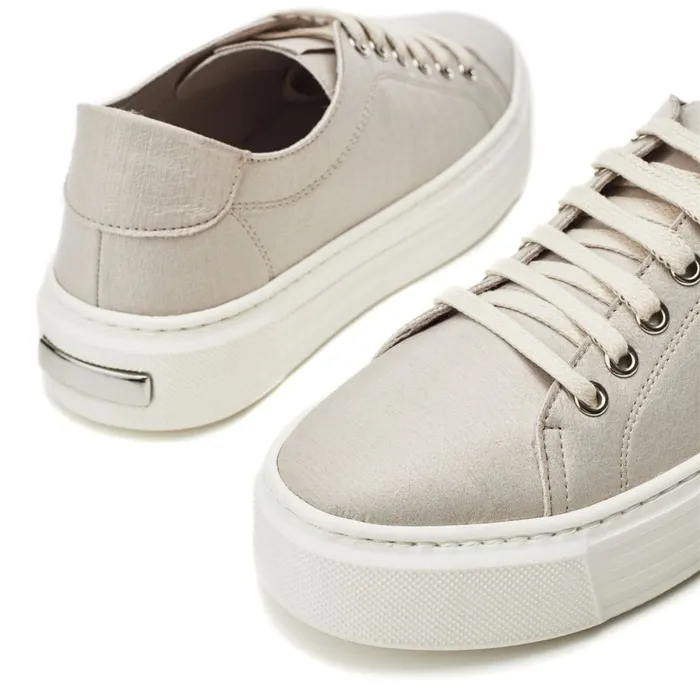 Casual Trainers Women Moda In Pelle Bsoleful BFlyer Beige NA