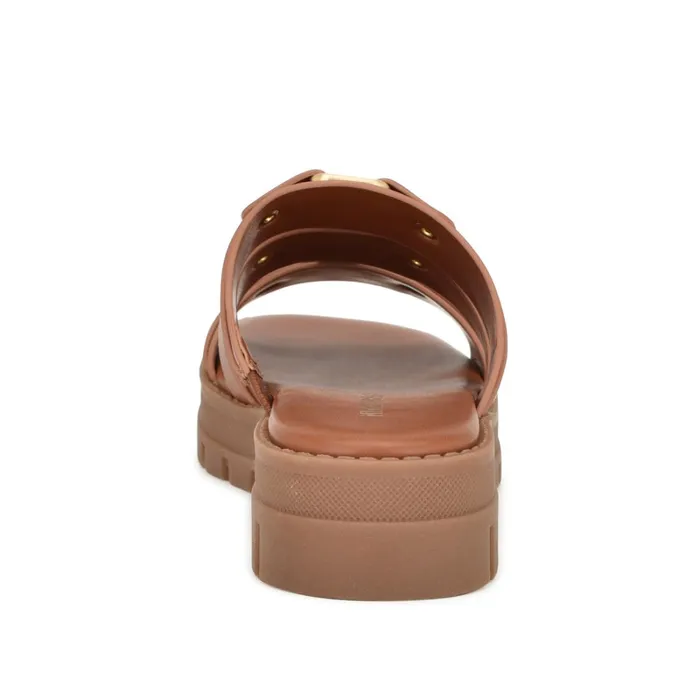 Cazz Fisherman Slide Sandals Brown Women Nine West Low Heel Cazz Fisherman Slide Sandals Brown Women Nine West Low Heel