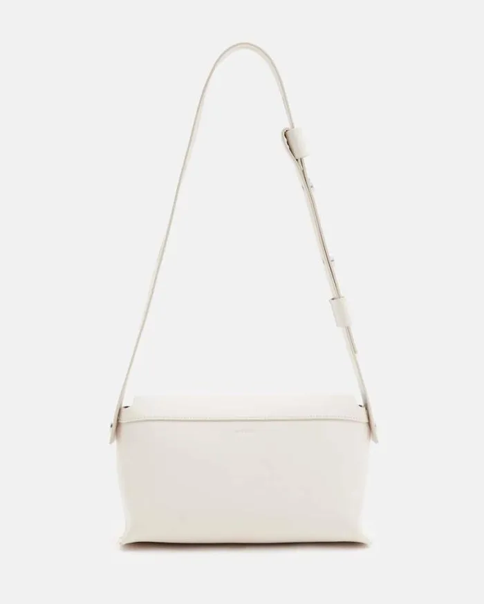 Celeste Leather Crossbody Bag Desert White Women AllSaints Handbags and Wallets Celeste Leather Crossbody Bag Desert White Women AllSaints Handbags and Wallets