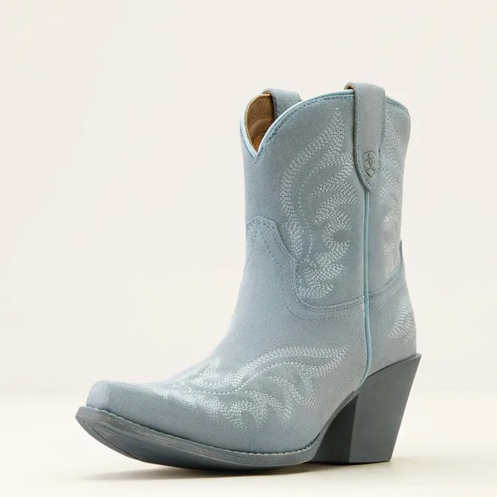 Chandler Western Boot Baby Blue Jean Suede Women Ariat Western Boots