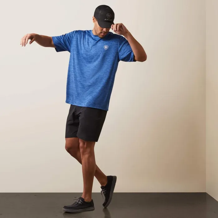 Charger Ariat Proud Shield TShirt Monaco Blue Men Ariat TShirts and Polos Charger Ariat Proud Shield TShirt Monaco Blue Men Ariat TShirts and Polos