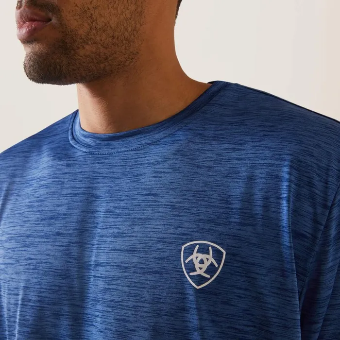 Charger Ariat Proud Shield TShirt Monaco Blue Men Ariat TShirts and Polos Charger Ariat Proud Shield TShirt Monaco Blue Men Ariat TShirts and Polos
