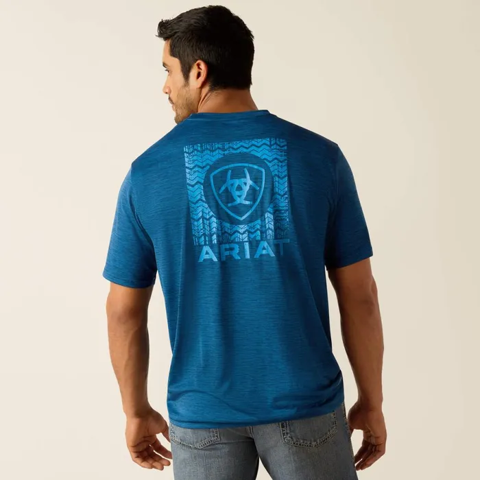 Charger Ariat SW Shield TShirt Poseidon Men Ariat TShirts and Polos