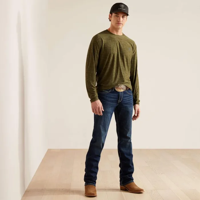 Charger Logo TShirt Brine Olive Men Ariat TShirts and Polos Charger Logo TShirt Brine Olive Men Ariat TShirts and Polos
