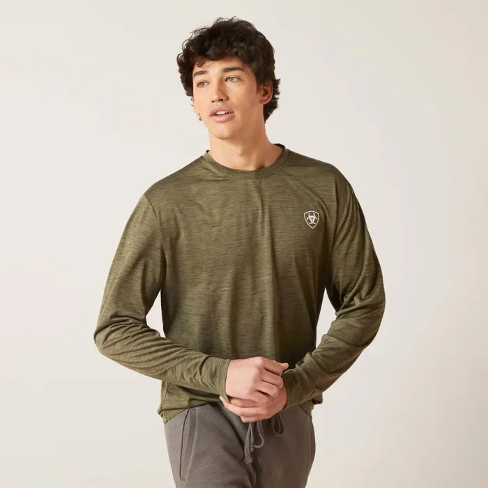 Charger Roundabout TShirt Brine Olive Men Ariat TShirts and Polos Charger Roundabout TShirt Brine Olive Men Ariat TShirts and Polos