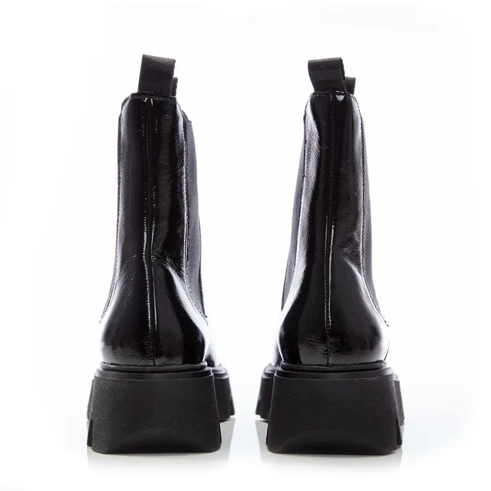 Chelsea Boots Women Moda In Pelle Ashanti Black Patent Leather