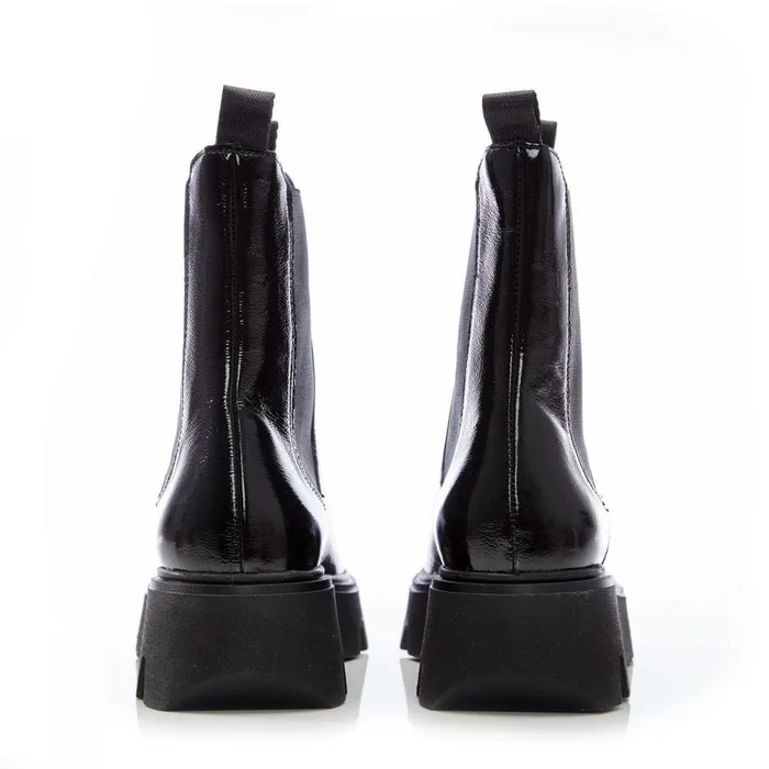 Chelsea Boots Women Moda In Pelle Ashanti Black Patent Leather