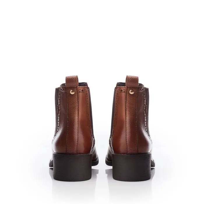 Chelsea Boots Women Moda In Pelle Millia Tan Leather