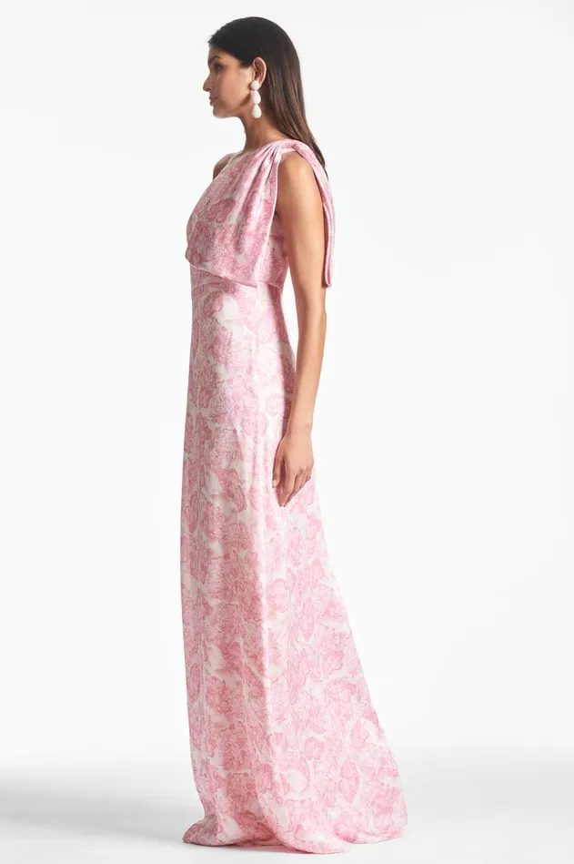 Chelsea Gown 8211 Rouge Damask Rose Women Sachin and Babi Boho