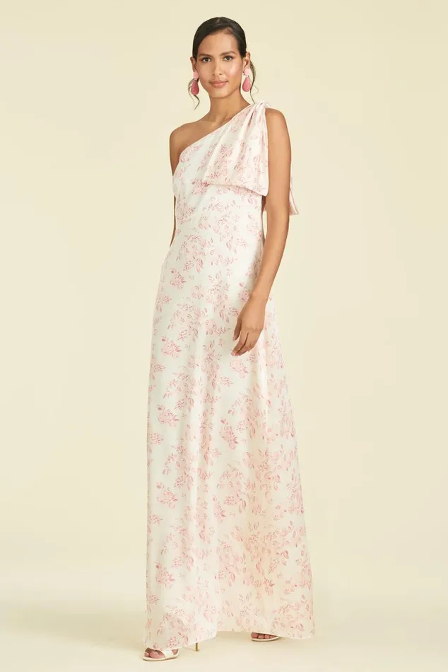 Chelsea Gown 8211 Rouge Rose Watercolor Women Sachin and Babi Formal
