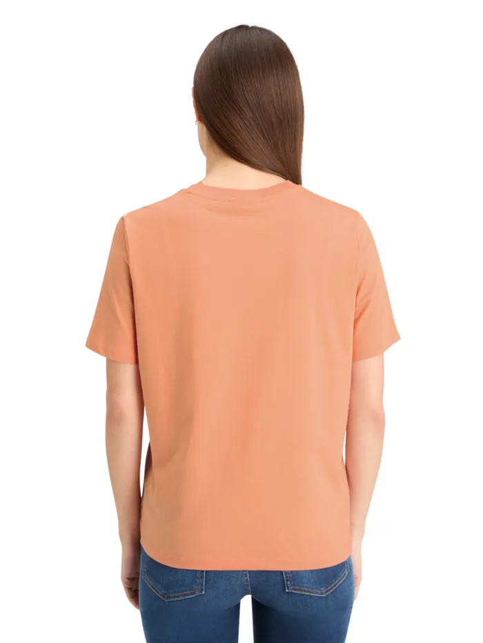 CHEST ARTWORK RELAXED FIT TSHIRT Antique Pink Women Scotch and Soda Tops and TShirts CHEST ARTWORK RELAXED FIT TSHIRT Antique Pink Women Scotch and Soda Tops and TShirts