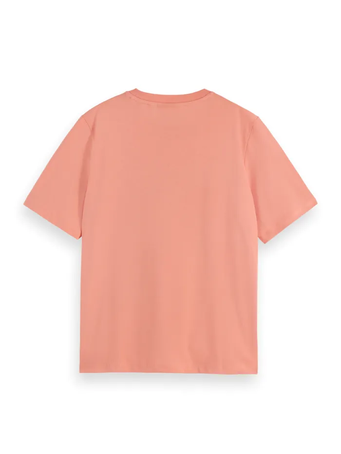 CHEST ARTWORK RELAXED FIT TSHIRT Antique Pink Women Scotch and Soda Tops and TShirts CHEST ARTWORK RELAXED FIT TSHIRT Antique Pink Women Scotch and Soda Tops and TShirts