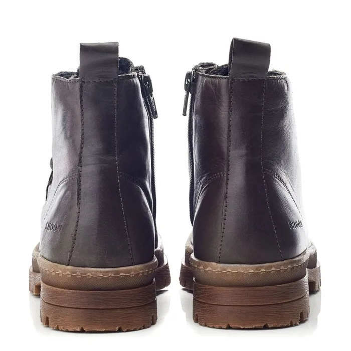 Chunky Boots Women Moda In Pelle Shoon Sh Orchid Olive Leather