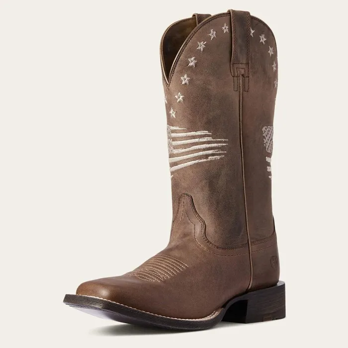 Circuit Patriot Western Boot Weathered Tan Women Ariat Western Boots