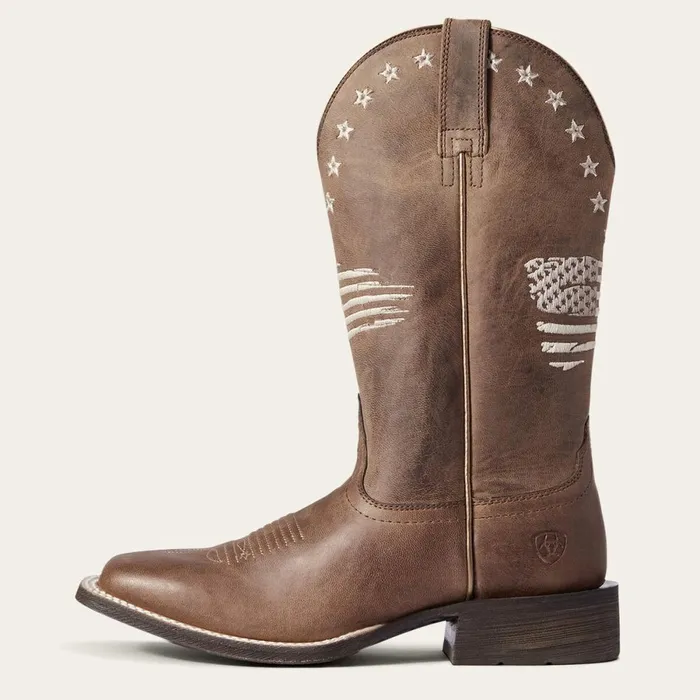 Circuit Patriot Western Boot Weathered Tan Women Ariat Western Boots Circuit Patriot Western Boot Weathered Tan Women Ariat Western Boots