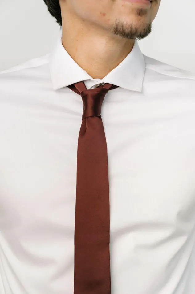 Classic Satin Tie Dark Clove Women Baltic Born Ties