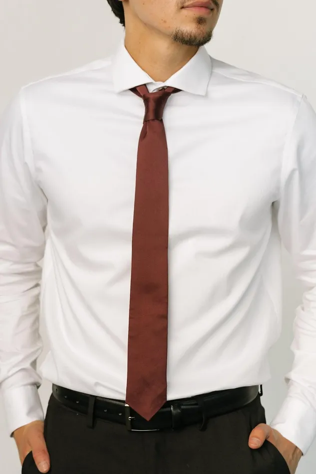 Classic Satin Tie Dark Clove Women Baltic Born Ties