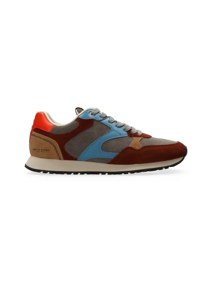 Cleave Grey Brown Men Scotch and Soda Sneakers