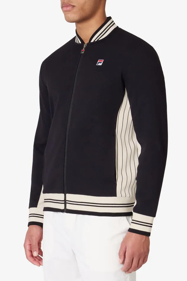 Coats and Jackets Men Fila Settanta Jacket 978 Black Gardenia Black